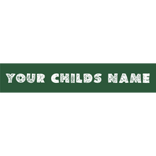 Load image into Gallery viewer, Preview of sticker with your child&#39;s name.
