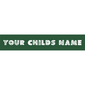 Preview of sticker with your child's name.